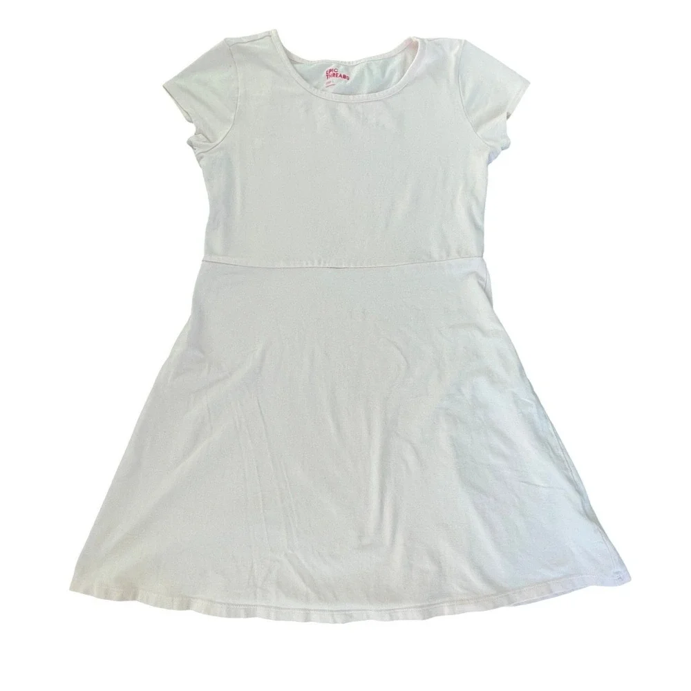 Epic Threads Short Sleeve T Shirt Dress Size L Baby Pink Balletcore Casual Basic
